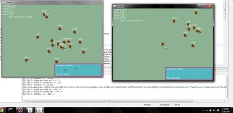 Dozens of fake player sprites during the March 2014 stress test