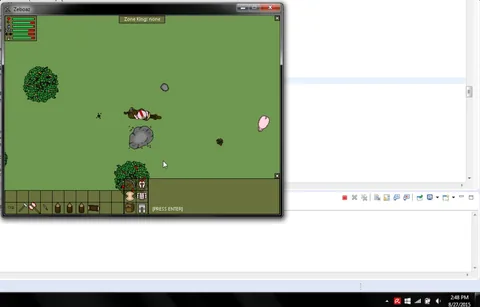 A horse in the Java game, August 27, 2015