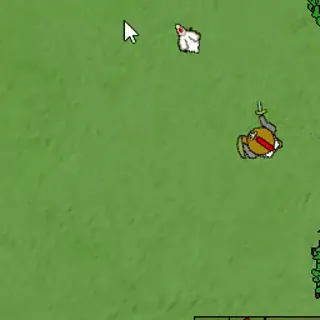 Chasing a chicken in the Java alpha