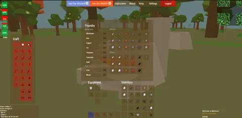 The first foundry window: ores, fuel, and metal and alloy bars