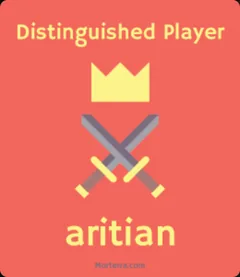The Distinguished Player card for aritianfanalfirin