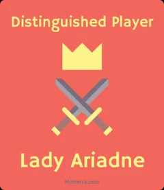 The Distinguished Player card for Lady Ariadne