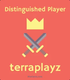 The Distinguished Player card for Terraplayz